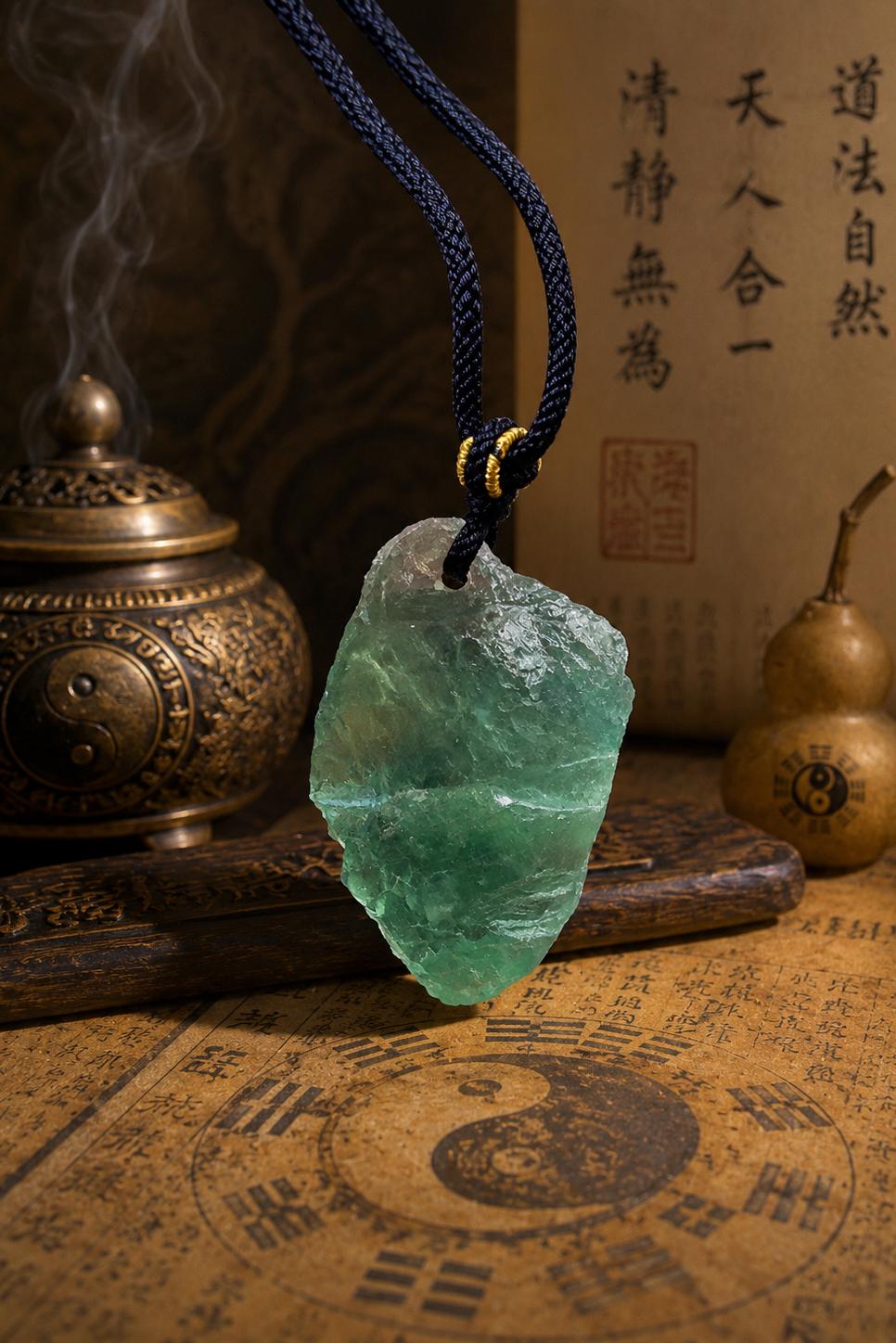 水晶原矿吊坠（天然原矿、能量守护）