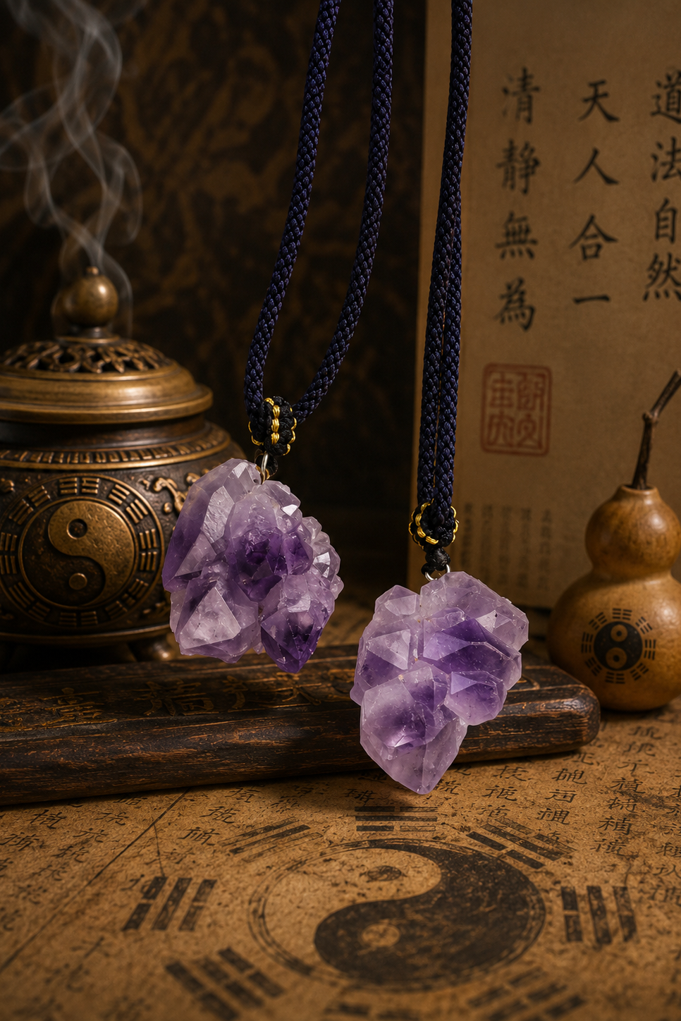 水晶原矿吊坠（天然原矿、能量守护）